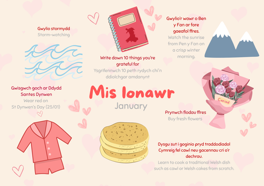 Welsh Learner's Bucket List Calendar 2027