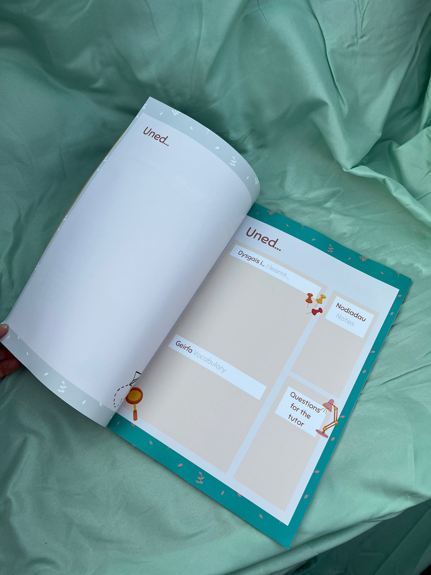 A4 Journal for Learning Welsh | Dysgu Cymraeg