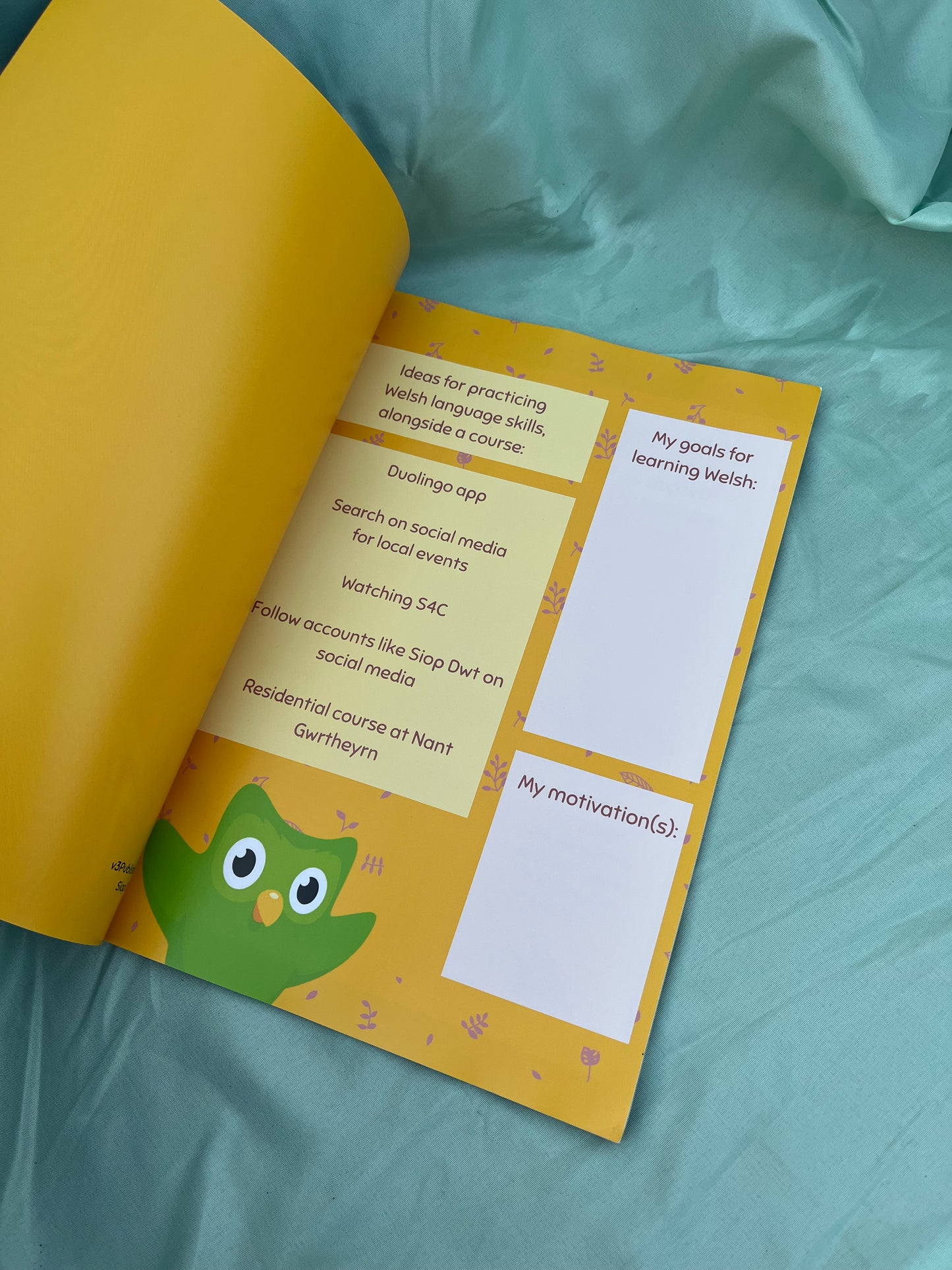A4 Journal for Learning Welsh | Dysgu Cymraeg