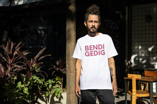 Bendigedig (fantastic) crew neck Welsh language t-shirt
