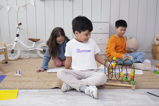 Shwmae - Welsh language kids unisex T-shirt/ crys-T Cymraeg