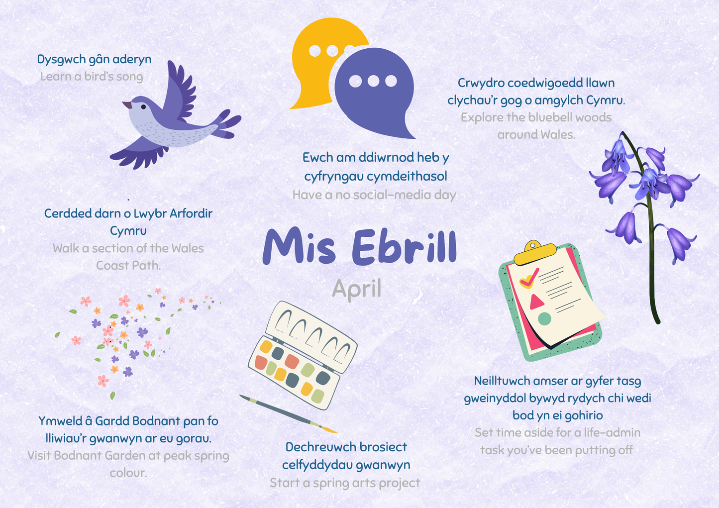 Welsh Learner's Bucket List Calendar 2027