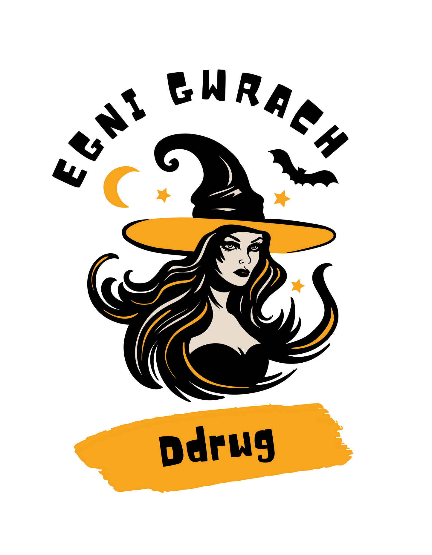 Egni Gwrach Ddrwg (Bad Witch Energy) Welsh language halloween sweatshirt