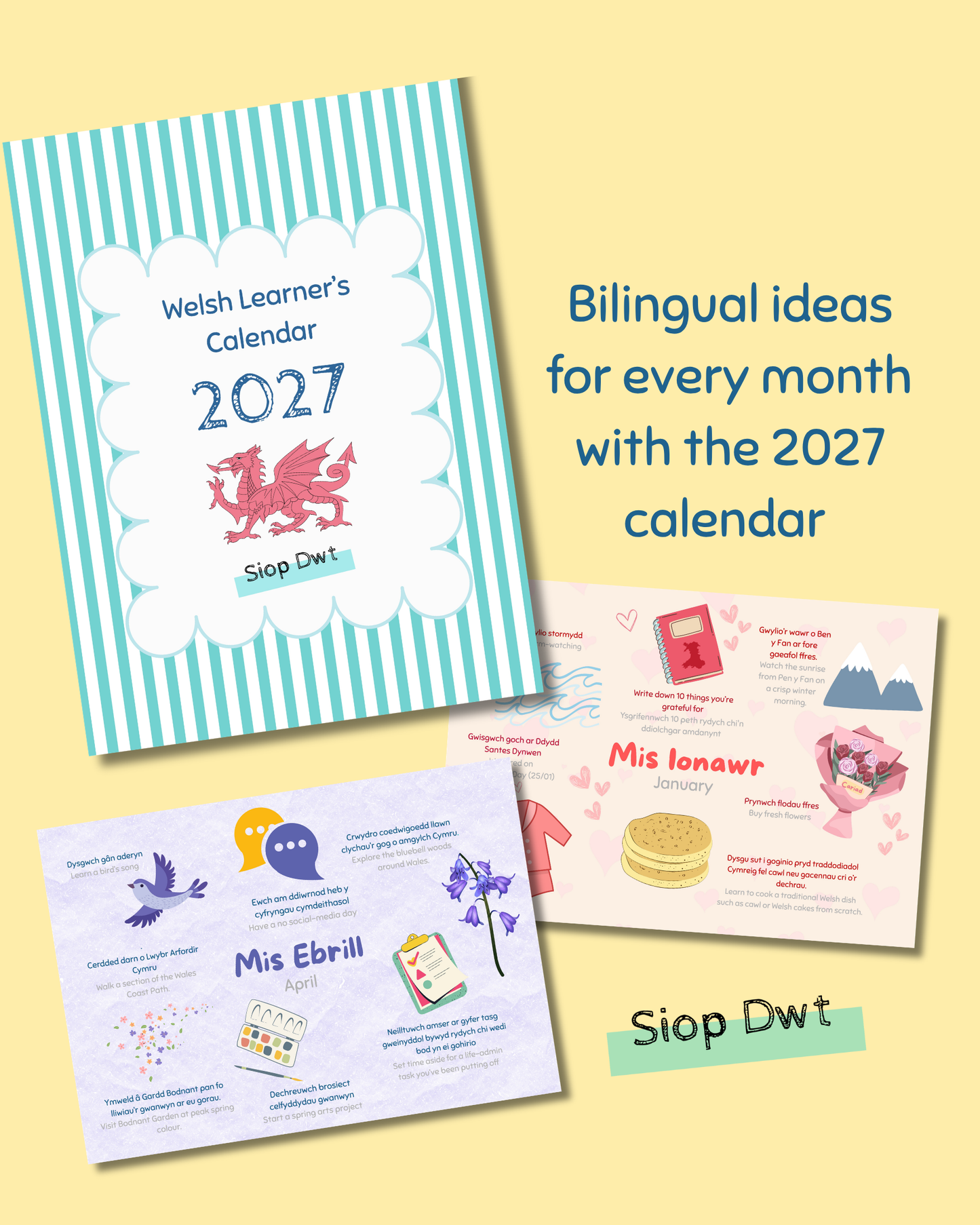 Welsh Learner's Bucket List Calendar 2027