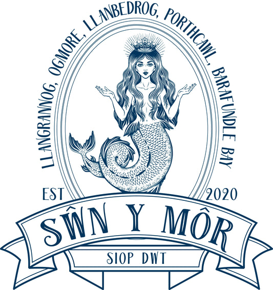 Welsh Language Jumper ‘Sŵn Y Môr’ (Sound of the Sea) with mermaid design l anrhegion Cymraeg