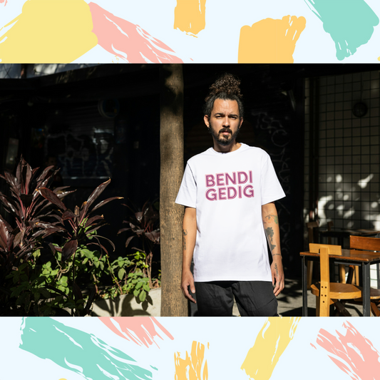 Bendigedig (fantastic)Welsh language unisex crewneck T-shirt