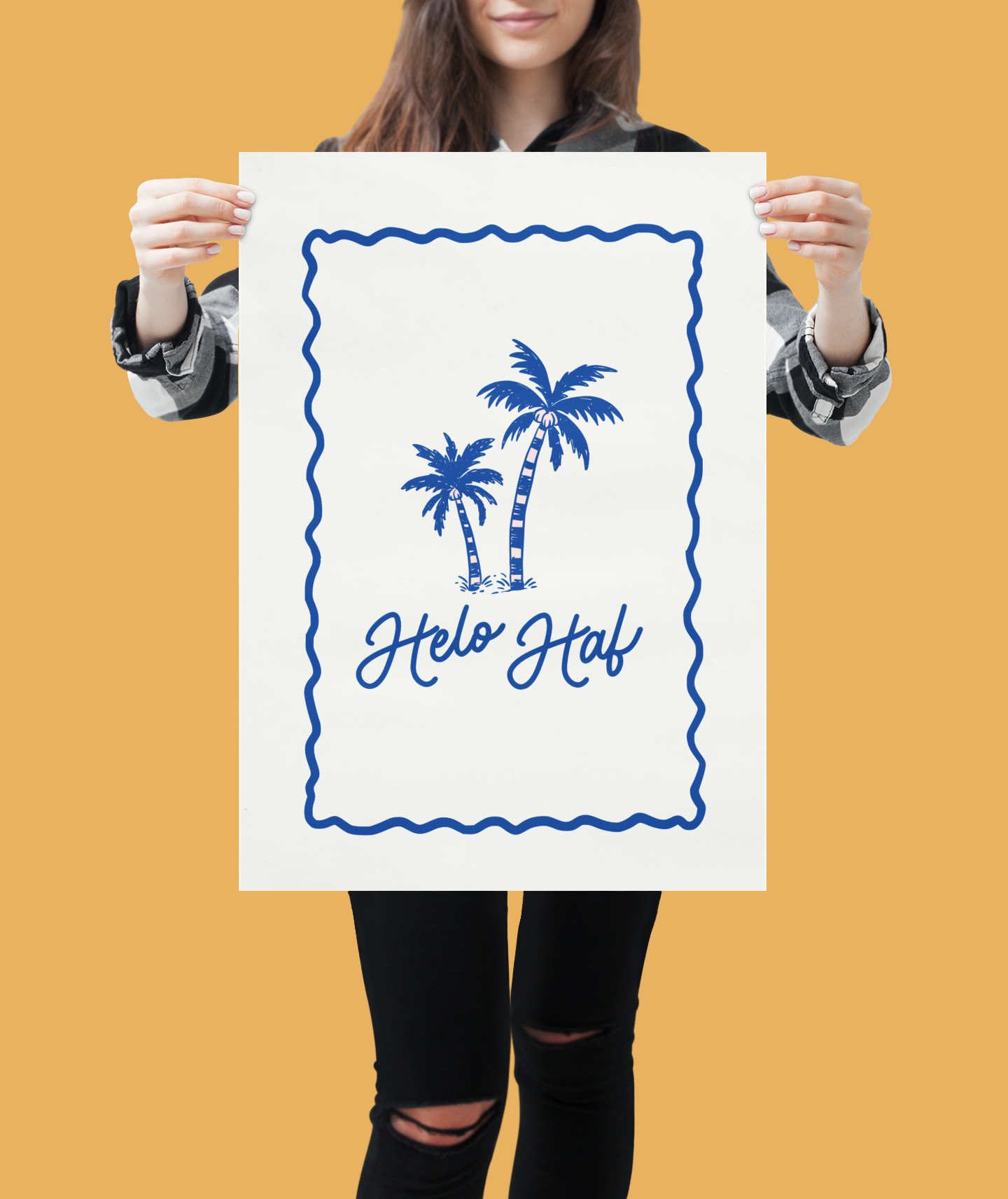 Helo Haf Welsh language wall art print (digital download)