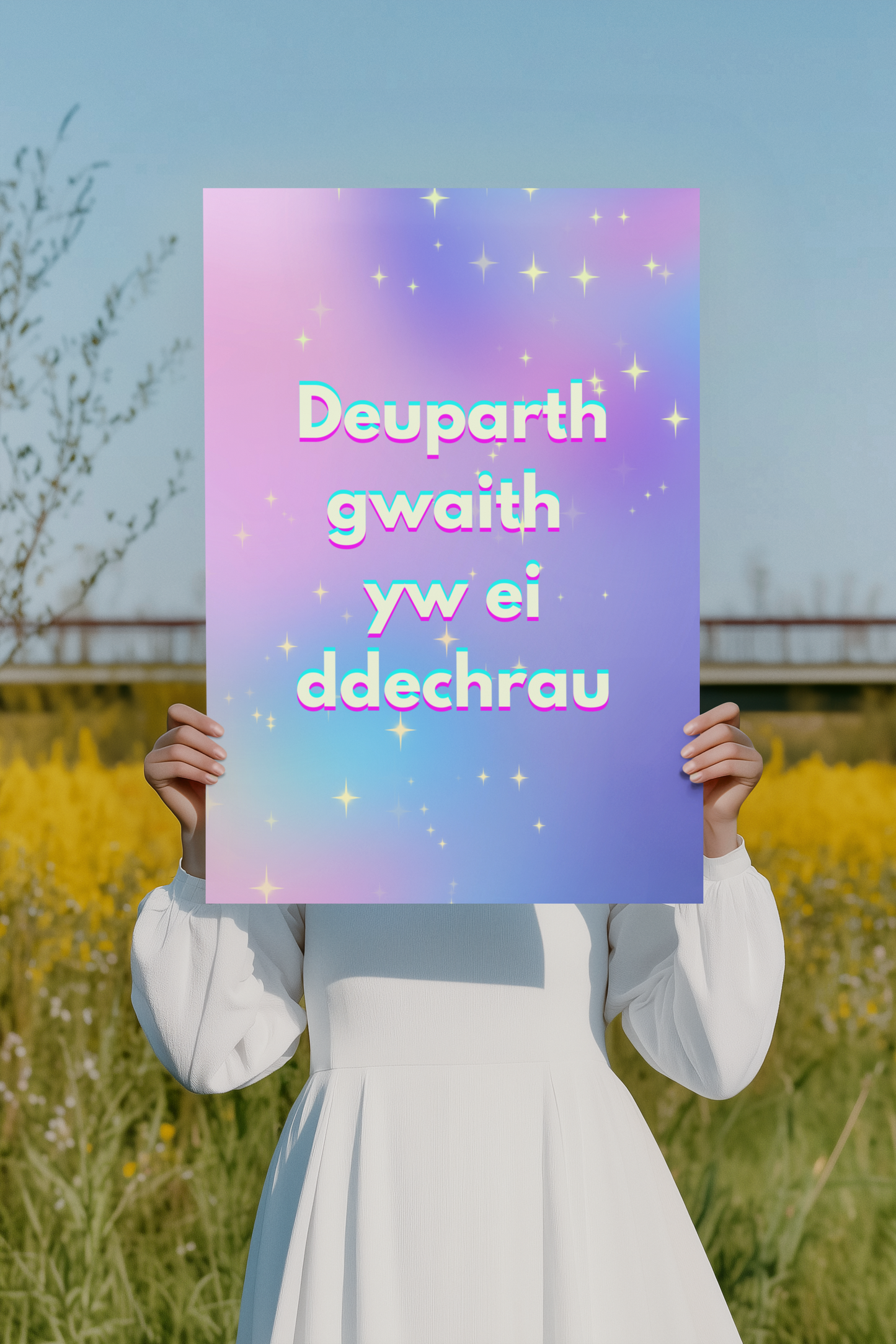 Welsh language wall art- digital download print