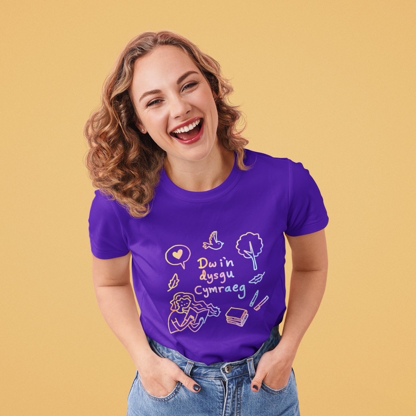 Dw i'n dysgu Cymraeg t-shirt (I'm learning Welsh)