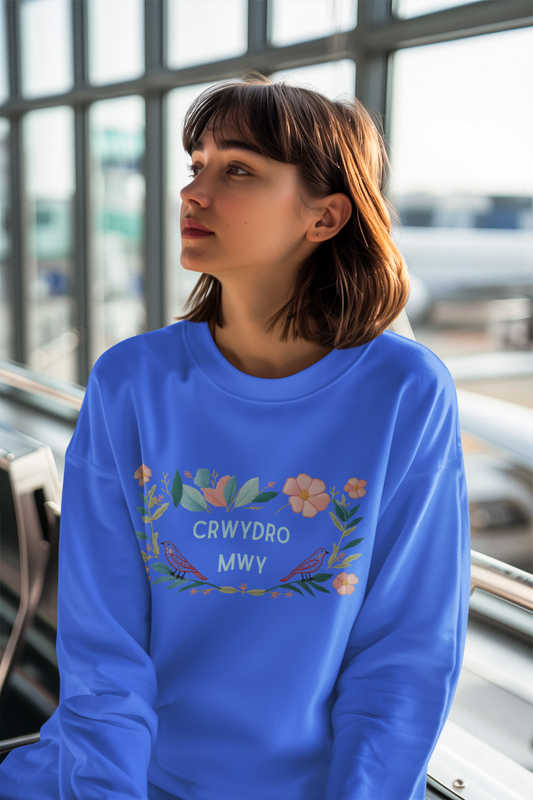 Crwydro Mwy (Wander Morę) Welsh language sweatshirt